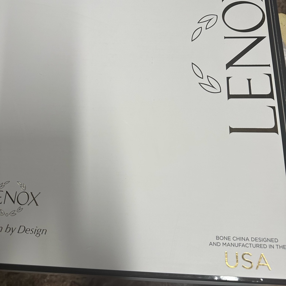 Lenox White and Gold Bone China